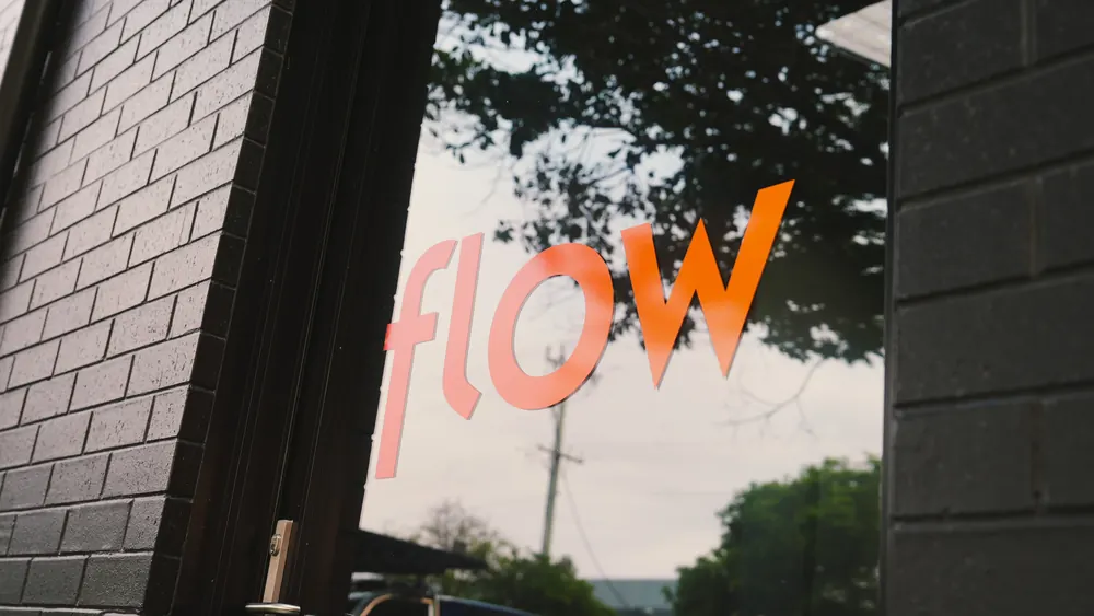 The entrance to Flow on Mildura Street